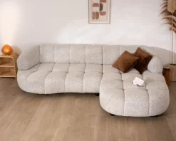 Canapé avec extension électrique et méridienne 