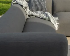 Canapé chauffant spécial extérieur en tissu anthracite 