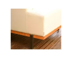 Canapé d'extérieur haut de gamme tissu Sunbrella et teck 