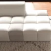 Canapé en angle avec méridienne design lounge & chill "Casa Nova" bicolore beige et gris