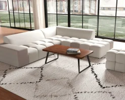 Canapé en angle avec méridienne design lounge & chill 