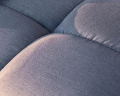 Canapé extérieur avec angle gauche bi-teinte gris en tissu Sunbrella 
