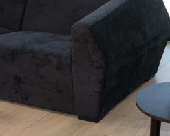 Canapé modulaire design en velours anthracite 