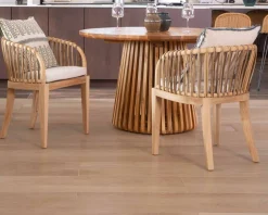 Chaise de jardin en teck et rotin 