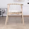 Chaise de repas en bois et corde tressée "Katue"