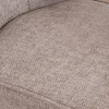 Chaise de repas esprit scandinave "Miloé" tissu chenillé gris et pieds bois 360°