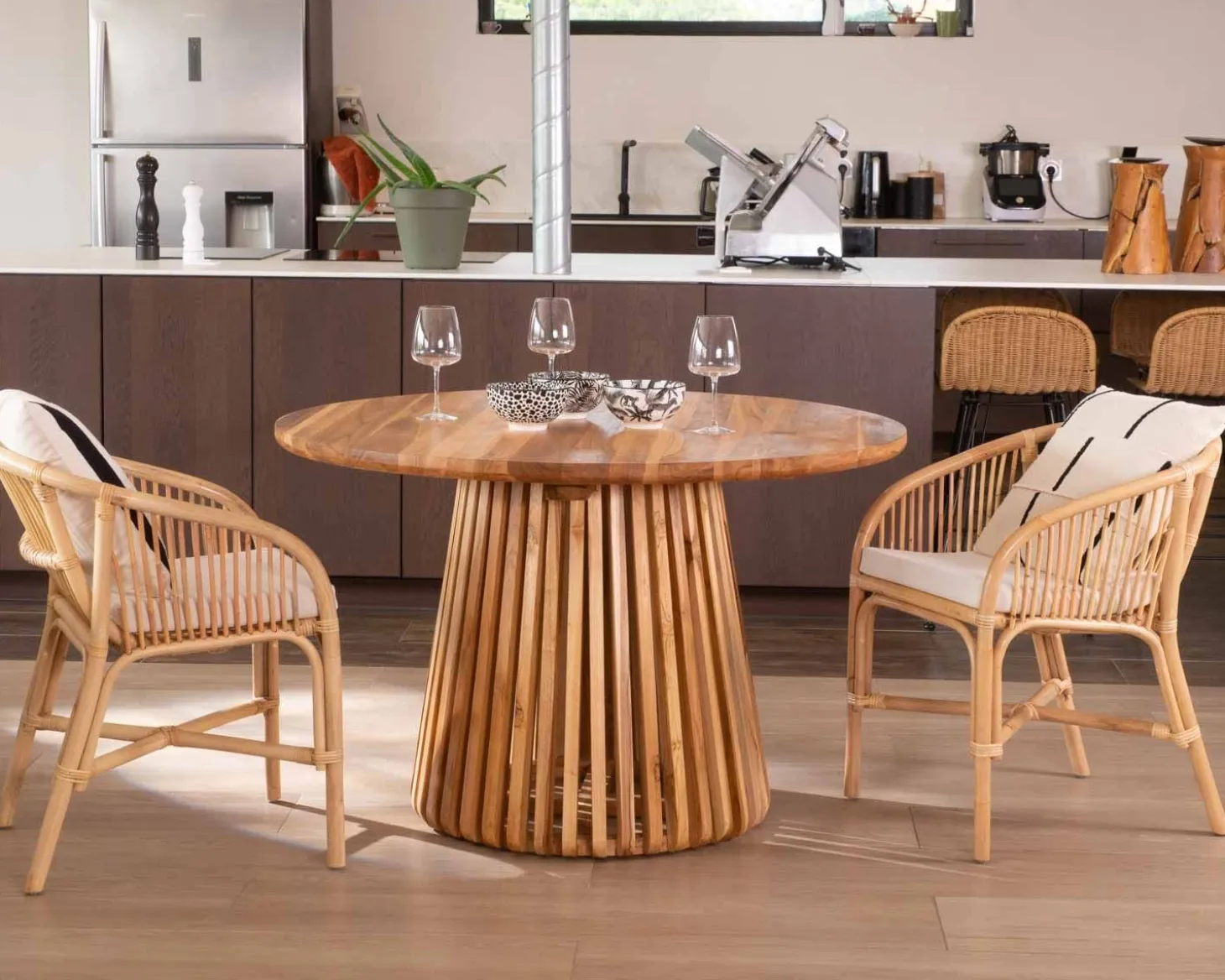 Chaise en rotin tressé "Cebu"
