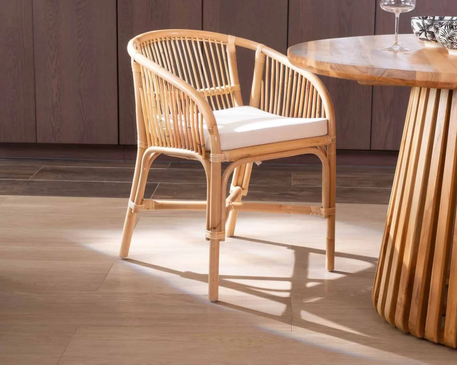 Chaise en rotin tressé "Cebu"