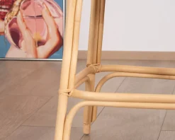 Chaise haute en rotin style ethnique chic 
