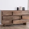 Commode 9 tiroirs en bois massif de manguier "Geta" Style Japandi