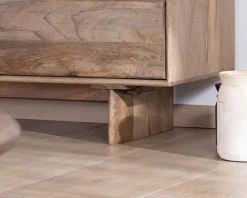 Commode 9 tiroirs en bois massif de manguier 