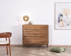 Commode 4 tiroirs grande largeur 
