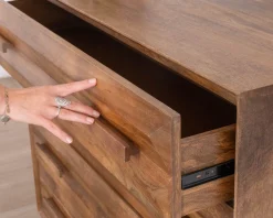 Commode 4 tiroirs grande largeur 