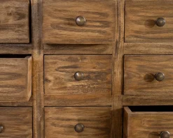 Commode apothicaire 30 tiroirs en bois de mahogany "Lacilo"