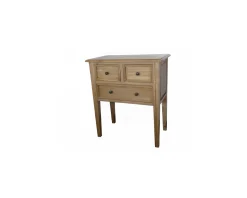 Commode chêne massif 3 tiroirs 