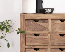 Commode en palissandre à 8 tiroirs "Kalanohé"