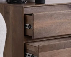 Commode esprit Japandi en manguier massif 