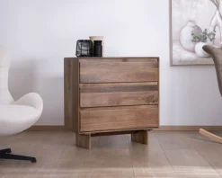 Commode esprit Japandi en manguier massif 