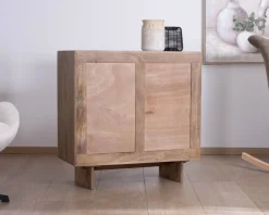 Commode esprit Japandi en manguier massif 