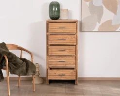 Commode verticale 5 tiroirs 