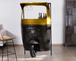 Comptoir de bar aspect Tuk-tuk indien esprit récup