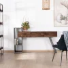 Console design et originale en bois et métal "Crescendo"