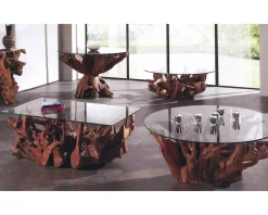 Console racine de teck " Roots"