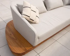 Coussin de canapé blanc cassé et noir 
