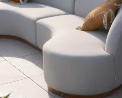 Coussin en tissu coton flammé 