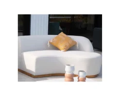 Coussin en tissu coton flammé 