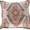 Coussin imprimé motif ethnique "Solira" coton flammé 45x45 cm