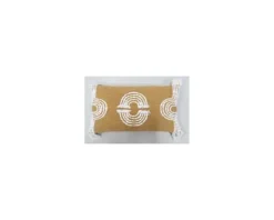 Coussin rectangulaire "Ethnic" 30 x 50 cm tons naturels en coton