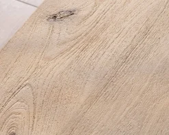 Duo de tables basses en manguier naturel et marron finition sablée 