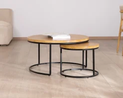 Duo de tables basses gigognes 