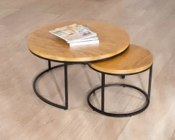 Duo de tables basses gigognes 