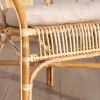 Elégant fauteuil de jardin en rotin avec assise rembourrée "Noho"