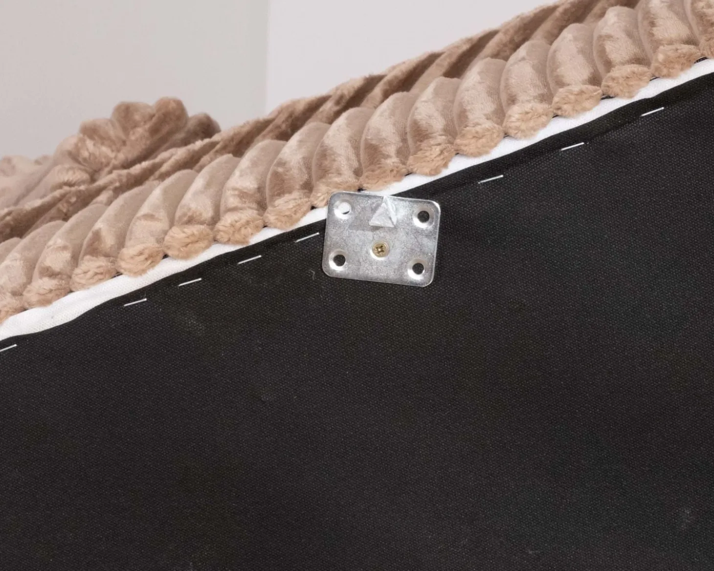 Elément 1 place pour canapé modulaire "Kédusa" en velours larges côtes camel
