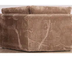 Elément d'angle pour canapé modulaire camel en velours larges côtes 