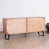 Enfilade 4 portes en acacia "Uky" design contemporain esprit rétro