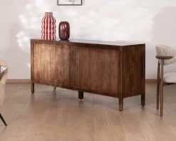 Enfilade esprit zen en manguier 180 cm « Sicora » teinte noyer