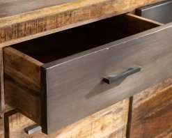 Enfilade industrielle 200 cm en manguier et métal 