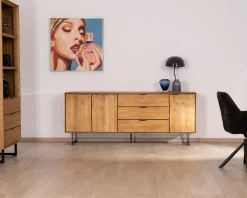 Enfilade rétro en teck naturel recyclé "Bahia"