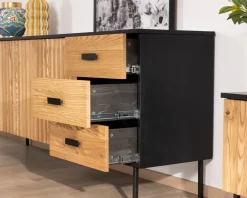 Enfilade style newtro en frêne massif 