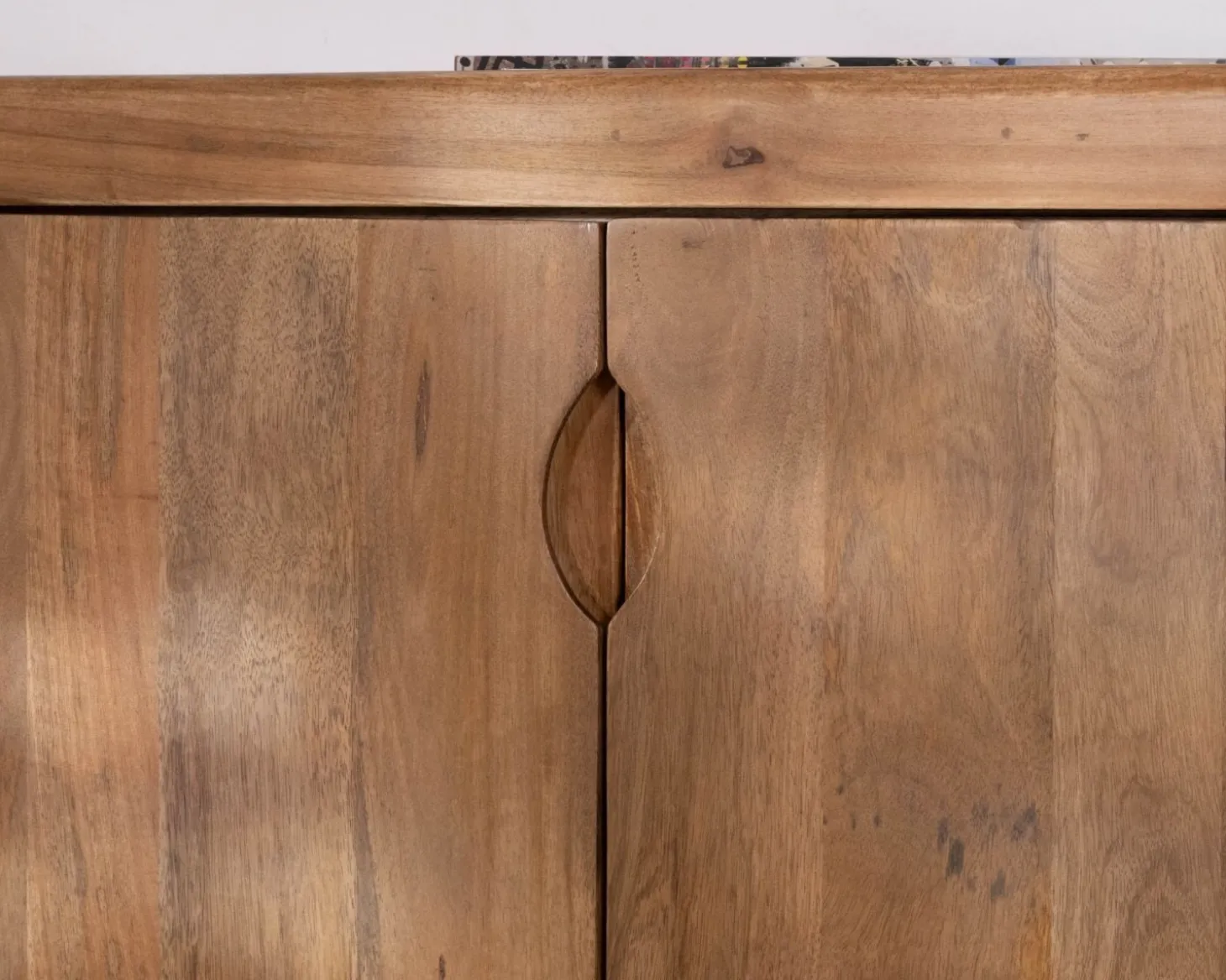 Enfilade vintage 4 portes en manguier naturel "Odely" 180 cm style rétro chic