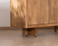 Enfilade vintage 4 portes en manguier naturel 