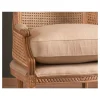 Fauteuil cannage et bois sculpté esprit vintage chic "Legacy"