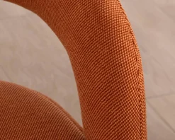 Fauteuil de repas design en tissu terracotta ultra confort " Amarello"