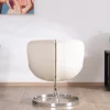Fauteuil design pop coque en plexiglass et tissu bouclette vert kaki "AstroPop"