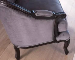 Fauteuil tissu ultra confort style classique chic 