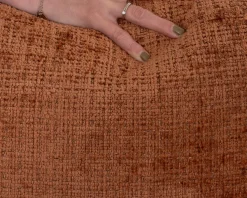 Fauteuil ultra confort en tissu terracotta 